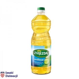 Olej słoniecznikowy z dodaniem oliwy extra virgin Mediteran 1 l Zvijezda